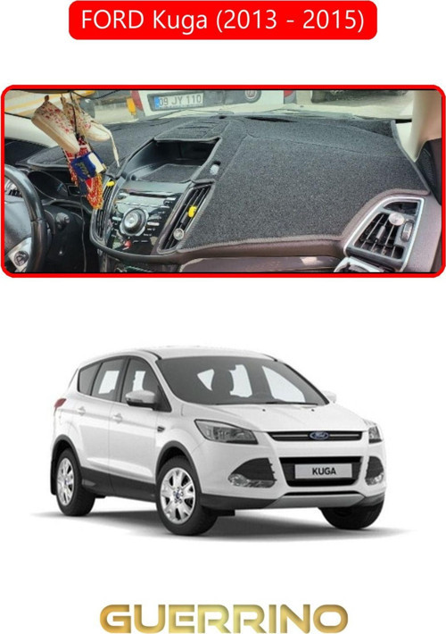 FORD Kuga (2013 - 2015)TORPİDO KORUMA KILIFI KIRMIZI KENAR
