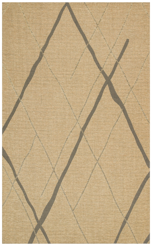 Bronx BRN 05 Natural Grey Hasır Görünümlü Kaymaz Tabanlı Dekoratif Kilim