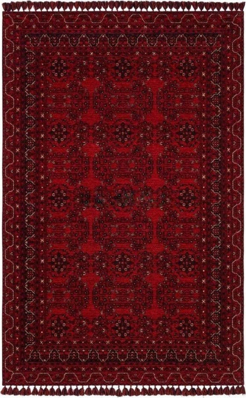 Afgan AFG 02 Red Antibakteriyel Kaymaz Tabanlı Dekoratif Kilim