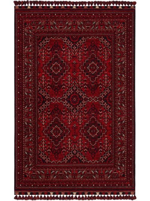 Afgan AFG 05 Red Antibakteriyel Kaymaz Tabanlı Dekoratif Kilim