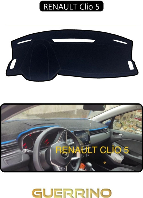 RENAULT Clio 5TORPİDO KORUMA HALISI SİYAH KENAR
