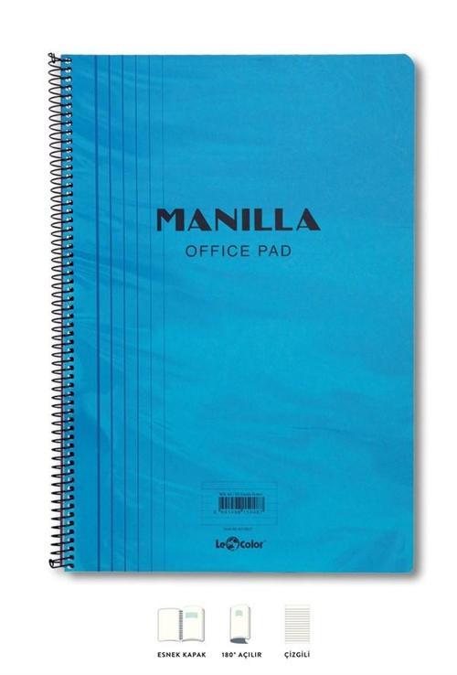 Manilla Ofis Defter A4 Çizgili Mavi