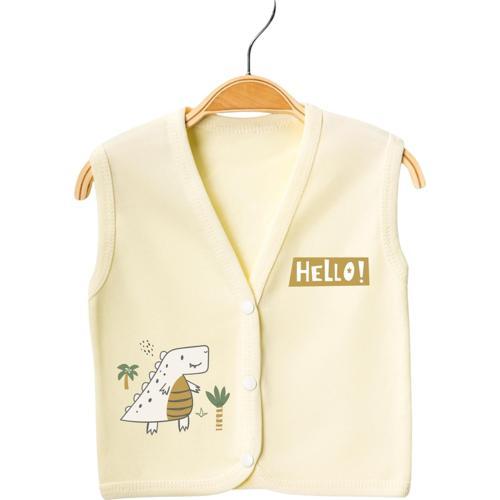 HELLO DİNO BASKILI YELEK Sarı