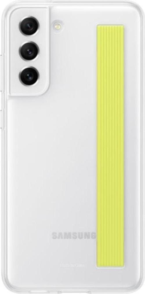 Galaxy S21 FE 5G ile Uyumlu İnce Kayışlı Kılıf Beyaz-EF-XG990CWEGWW