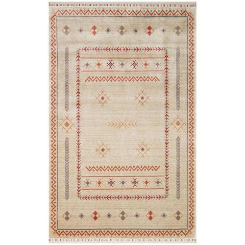 Nepal ZR 20 Yün Viskon Tensel Light Multy Otantik Modern Uşak Desenli Halı
