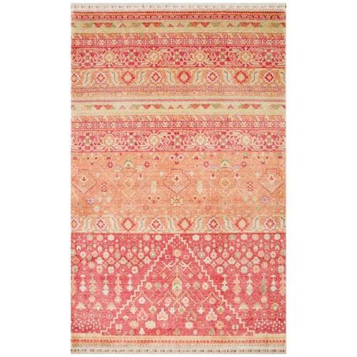 Nepal ZR 17 Yün Viskon Tensel Red Autumn Otantik Modern Uşak Desenli Halı