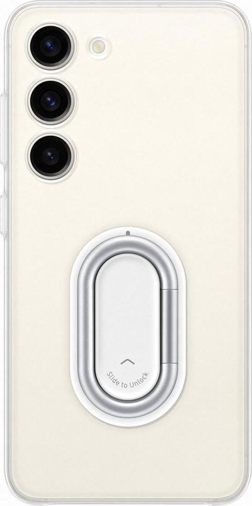 Galaxy S23 Standlı Halkalı Kılıf - Şeffaf