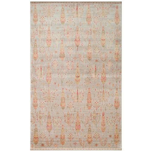 Nepal ZR 08 Yün Viskon Tensel Beige Autumn Otantik Modern Uşak Halısı