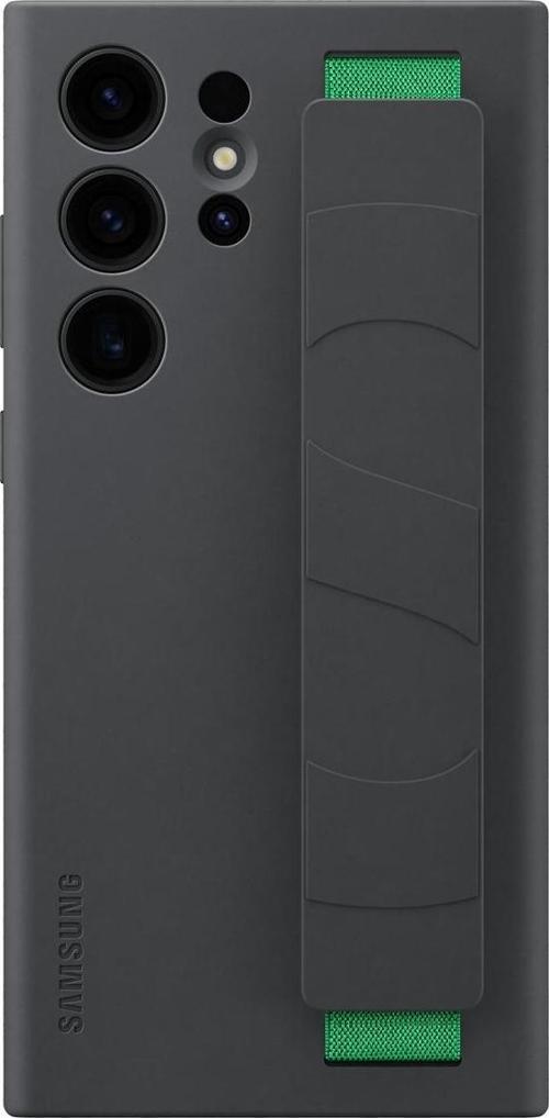 Galaxy S23 Ultra Ince Kordonlu Silikon Kılıf - Siyah