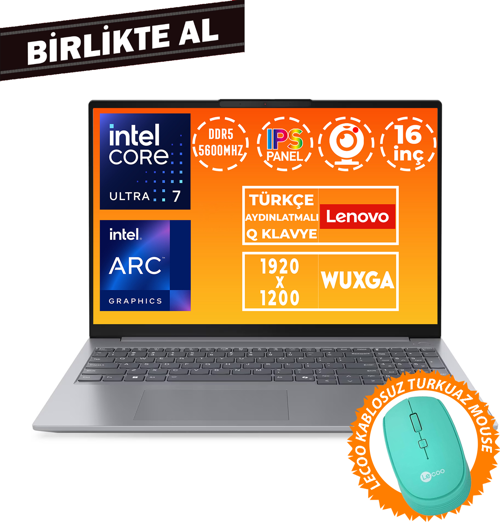 ThinkBook 16 G7 Ultra 7 155H 16GB 512GB SSD 16" WUXGA W11P + Mouse 21MS008RTR 054