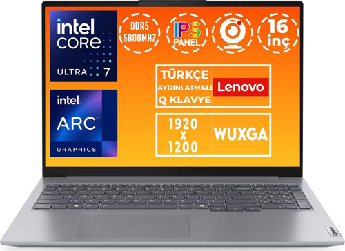 ThinkBook 16 G7 Ultra 7 155H 40GB 4TB SSD 16" WUXGA Freedos Notebook 21MS008RTR 015