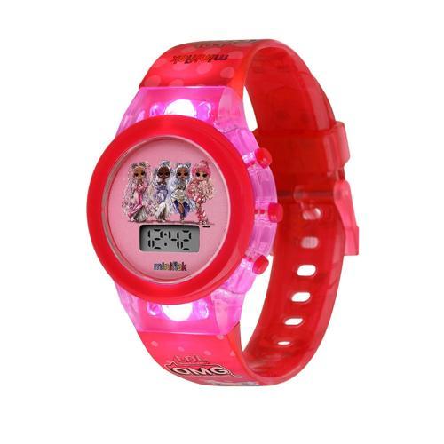 MiniFlak Lol Surprise! Omg Lisanslı Omg7221 Pembe Işıklı Öğretici Çocuk Saati