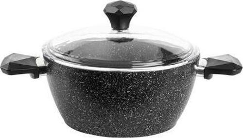 Siyah Gemme Granıtte Granit Derin Tencere 18cm