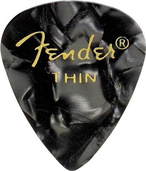 PENA FENDER PREMİUM CELLULOİD 351    SHAPE THİN BLACK MOTO