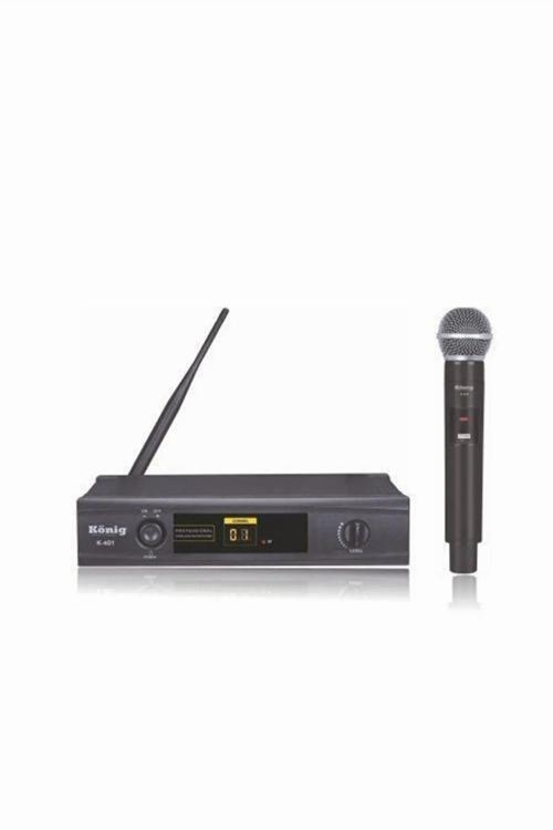 K-401E TEK EL TELSİZ MİKROFON SETİ