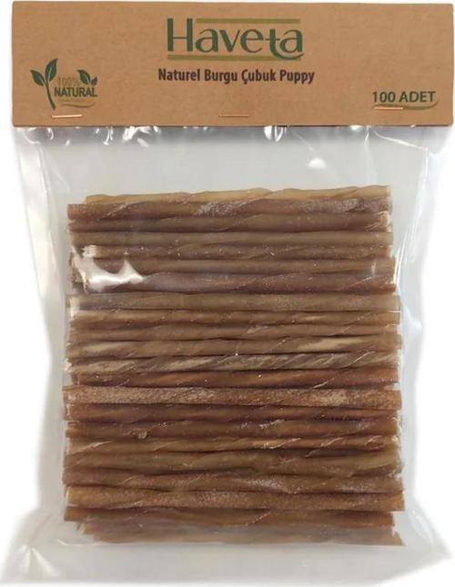 Burgu Çubuk Puppy Naturel 100 Adet