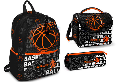 Basketbol Desenli Erkek Çocuk 3'lü Okul Çanta Seti Set1010