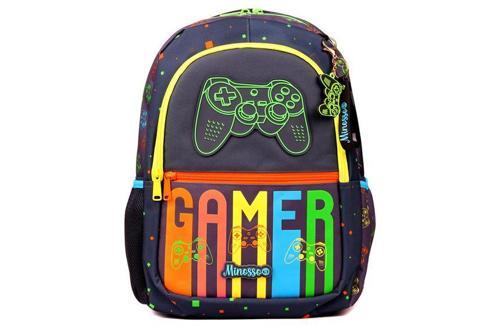 Gamer Desenli Erkek Çocuk İlkokul Sırt Çantası 1009
