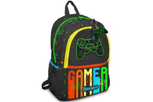 Gamer Desenli Erkek Çocuk İlkokul Sırt Çantası 1009