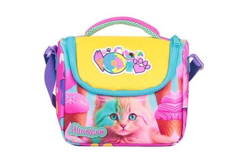 Kedi Desenli Kız Çocuk Thermo Beslenme Çantası 3001