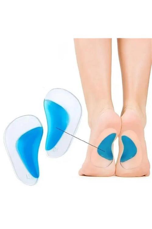 1 Çift Ark Destekli Silikon Jel Tabanlık 8.5x4 cm Düz Taban Boşluk Doldurucu Ayak Tabanlığı