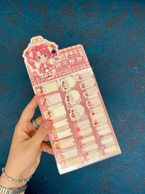 Kawaii Karakterli Koyu Pembe 4 Yaprak 92 Adet Şeffaf Koruma Katmanlı Su Geçirmez Okul İsim Etiketi / Sticker / Bant 