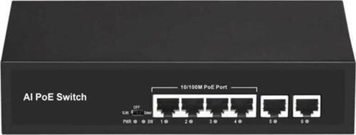 POE-4020-55W 4 Port 10/100 Mbps PoE + 2 Port RJ45 Uplink Switch
