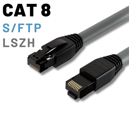 CAT8 S/FTP LSZH Ethernet Patch Kablo, 3 Metre
