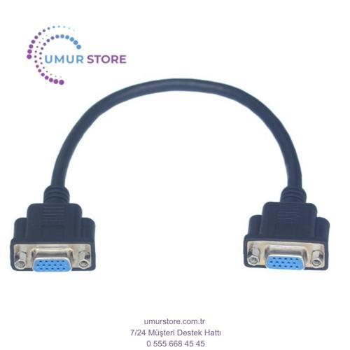 30 cm Dişi Dişi VGA Kablo Panel Tipi Dişi Dişi 30 cm VGA Kablo 15 Pin Dişi Dşi Kablo