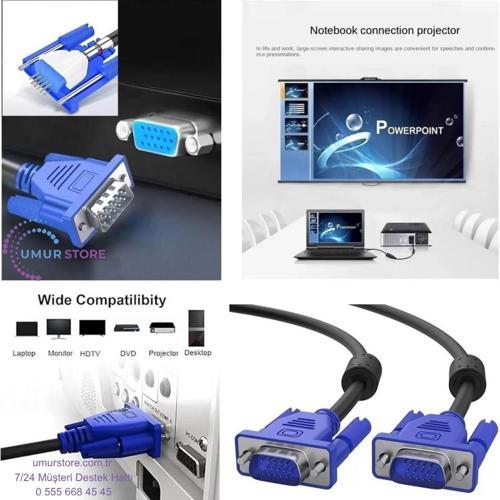 Es-Vga 30 15 Pin Filtreli 30 Metre VGA Kablosu