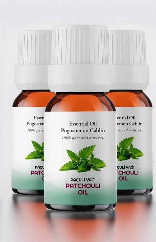 3 Adet Paçuli Uçucu Yağı %100 Saf 10 ml ( Patchouli Oil )