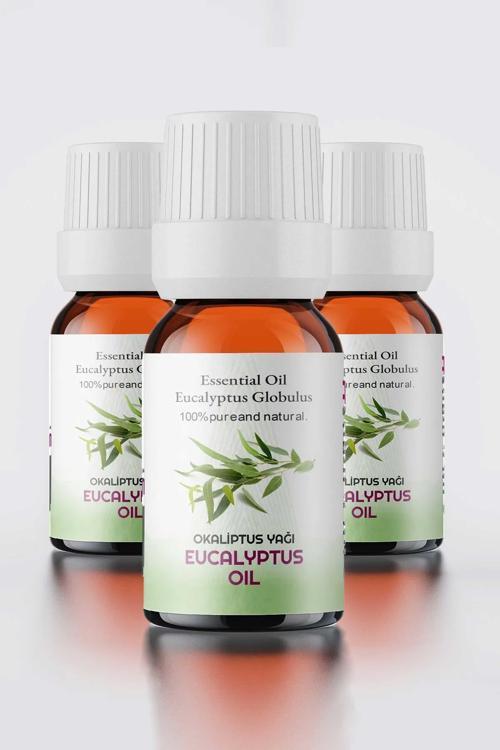 Okaliptüs Yağ, Doğal Uçucu Yağ, Eucalyptus Oil, 3'lü Set 3x10 ml