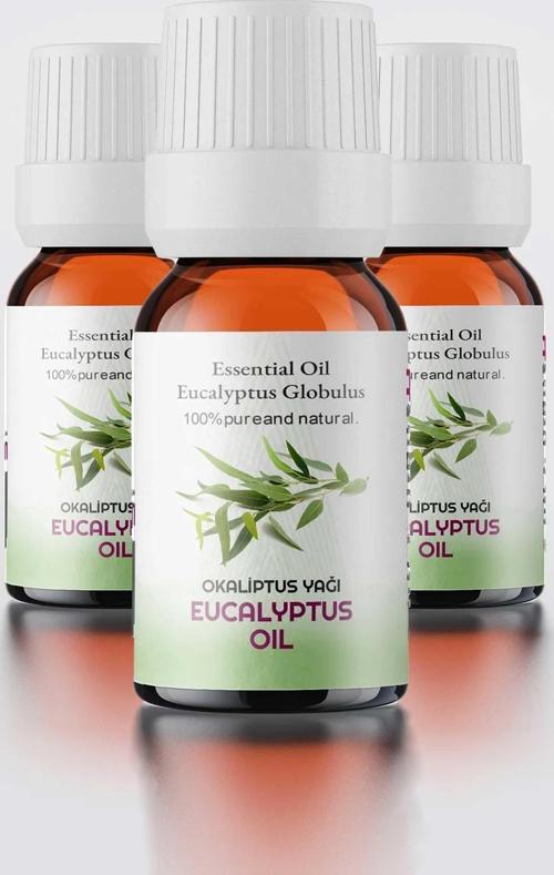 Okaliptüs Yağ, Doğal Uçucu Yağ, Eucalyptus Oil, 3'lü Set 3x10 ml