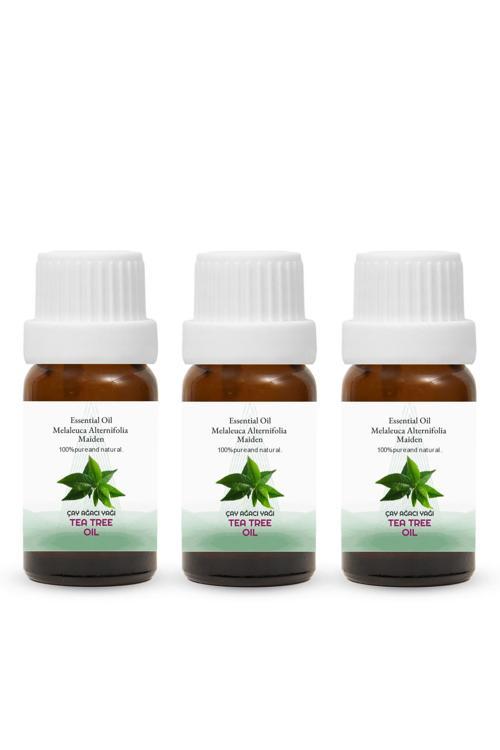 Çay Ağacı Yağ, Uçucu Yağ, Tea Tree Oil, 3'lü Set 3x10 ml