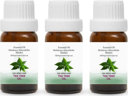 Çay Ağacı Yağ, Uçucu Yağ, Tea Tree Oil, 3'lü Set 3x10 ml