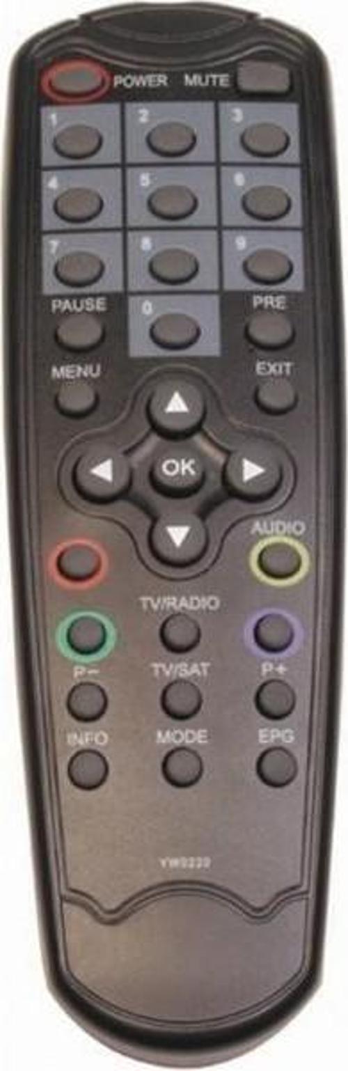 Weko X100-200-300 Uydu Kumandası (3713=6466) Siyah