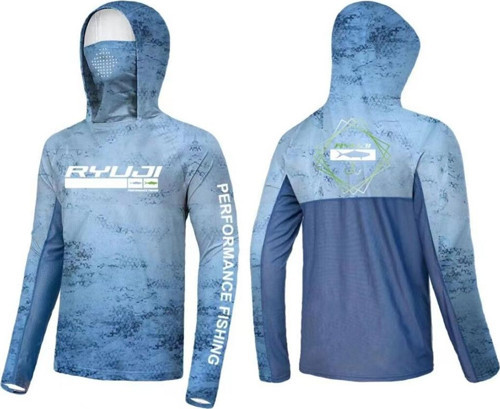 UV Performance Blue Sky Boyunluklu T-Shirt L