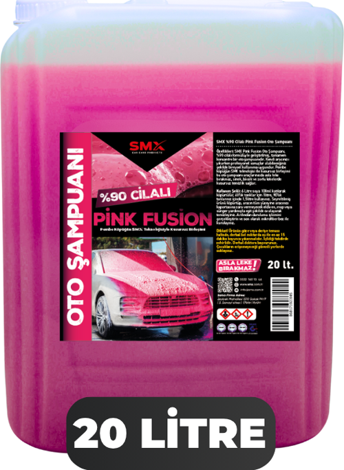 %90 cilalı Pink Fusion Oto Şampuanı 20 LT