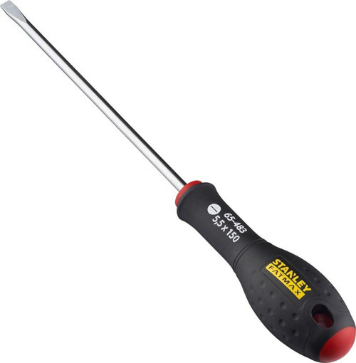 - Fatmax Tornavida Düz 12 X 250 Mm Schwertlaenge, Krom-Vanadyum, Ergonomik Yumuşak Saplı Sap 5.5X15
