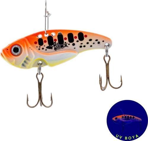 Vibrasyon Yem - LRF/Spin Jig - Fishack VibraX - 15g 55mm - Fire Dot - UV Boyalı