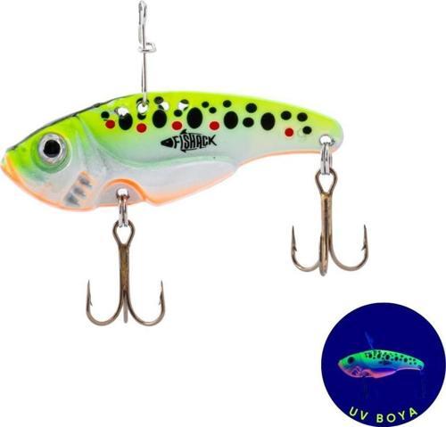 Vibrasyon Yem - LRF/Spin Jig - Fishack VibraX - 15g 55mm - Fire Gill - UV Boyalı