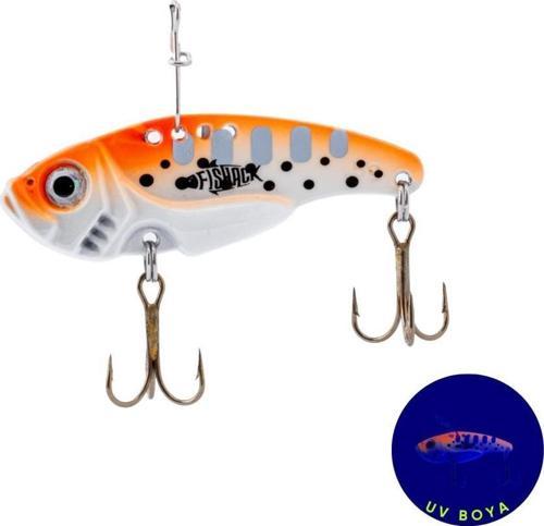 Vibrasyon Yem - LRF/Spin Jig - Fishack VibraX - 15g 55mm - Snow Drift - UV Boyalı