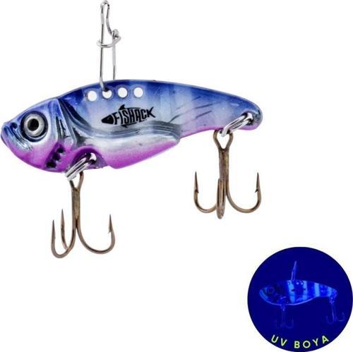Vibrasyon Yem - LRF/Spin Jig - Fishack VibraX - 7g 40mm - Electric Sunset - UV Boyalı