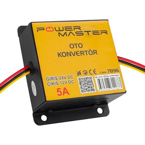 24V DC / 12V DC 5 AMPER OTO KONVERTÖR (5060)