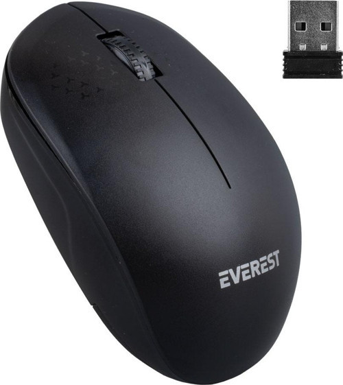 EVEREST SMW-88 USB 2.4GHZ SİYAH 1200 DPI KABLOSUZ MOUSE (5060)