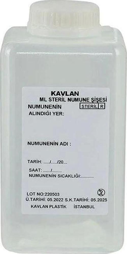 Su Numune Şişesi 1000 ml Pp Tiyosülfatsız Steril/Koli 36 Adet