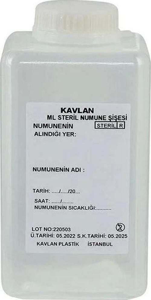 Su Numune Şişesi 500 ml Pp Tiyosülfatlı Steril