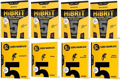 Hız 2025 5. Sınıf Matematik Türkçe Fen Sosyal Soru + Hibrit - Konu Seti 8 Kitap
