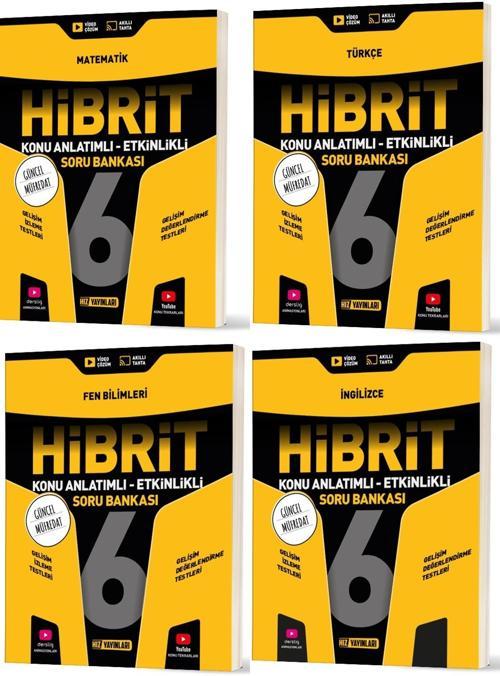Hız 2026 6. Sınıf Matematik Türkçe Fen İngilizce Hibrit - Konu Seti 4 Kitap