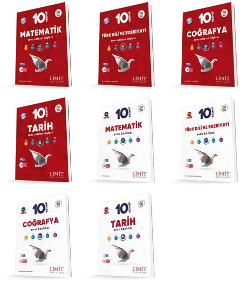 Limit 2026 10. Sınıf Eşit Ağırlık Konu Kaf + Soru Bankası Seti 8 Kitap Güncel Müfredat